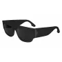 Victoria Beckham VB666S5516001 Moteriški kvadratiniai akiniai nuo saulės - Juodas acetatinis rėmelis, juodi polikarbonatiniai lęšiai, 55/16/145 mm
