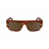 Victoria Beckham VB666S5516223 Moteriški kvadratiniai akiniai nuo saulės - Rudi Havana acetato rėmeliai su rudais gradientiniais lęšiais - 55/16/145 mm