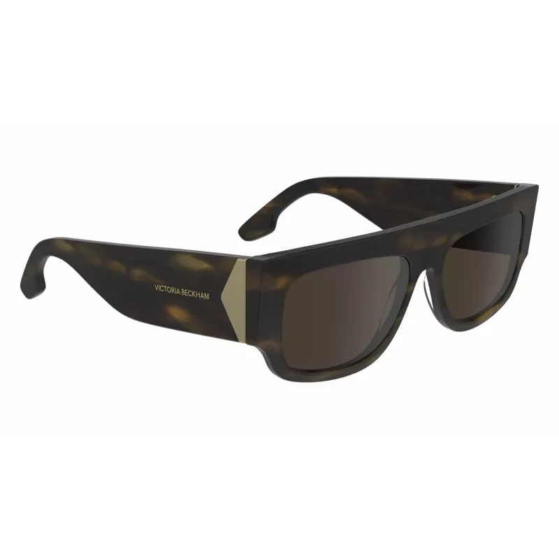 Victoria Beckham VB666S5516321 Moteriški Oversized Kvadratiniai Akiniai Havana Rudi Gradientiniai 55mm