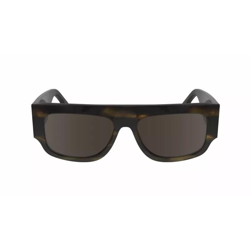 Victoria Beckham VB666S5516321 Moteriški Oversized Kvadratiniai Akiniai Havana Rudi Gradientiniai 55mm