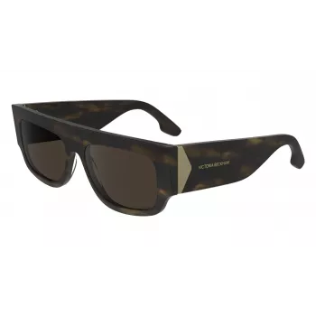 Victoria Beckham VB666S5516321 Moteriški Oversized Kvadratiniai Akiniai Havana Rudi Gradientiniai 55mm