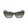 Victoria Beckham VB668S5516010 Moteriški kvadratiniai akiniai nuo saulės - Juodas acetatinis rėmelis, pilki CR-39 lęšiai, 55 mm