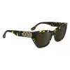 Victoria Beckham VB668S5516012 Moteriški kvadratiniai akiniai nuo saulės, juodas acetatas, pilki lęšiai, 55/16/145 mm