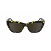 Victoria Beckham VB668S5516012 Moteriški kvadratiniai akiniai nuo saulės, juodas acetatas, pilki lęšiai, 55/16/145 mm