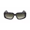 Victoria Beckham VB670S-010 Moteriški dideli kvadratiniai akiniai nuo saulės, juodas acetatas, pilki lęšiai, 54 mm