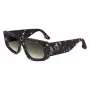 Victoria Beckham VB670S-010 Moteriški dideli kvadratiniai akiniai nuo saulės, juodas acetatas, pilki lęšiai, 54 mm