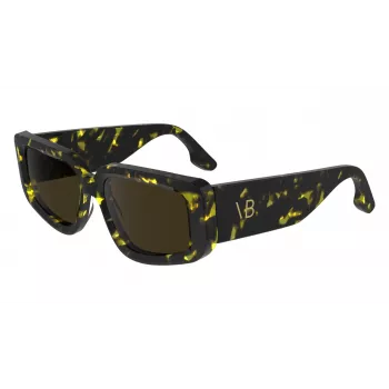 Victoria Beckham VB670S5417012 Moteriški akiniai nuo saulės - Juodas acetatinis rėmelis, pilki lęšiai, 54/17/145 mm