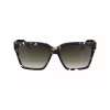 Victoria Beckham VB672S5715010 Moteriški dideli kvadratiniai akiniai nuo saulės - juodas acetato rėmelis, pilki polikarbonatiniai lęšiai, 57/15/140 mm