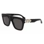 Moteriški akiniai nuo saulės Victoria Beckham VB675S5220001 - Juodas acetatinis rėmelis, pilki polikarbonatiniai lęšiai, 52 mm
