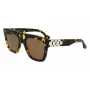 Moteriški akiniai nuo saulės Victoria Beckham VB675S5220012, juodas acetatinis rėmelis, tamsiai pilki polikarbonatiniai lęšiai, 52 mm