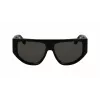 Victoria Beckham VB676S 5514001 Moteriški kvadratiniai akiniai nuo saulės, juodas acetatas, tamsiai pilki lęšiai, 55/14/145 mm, UV400