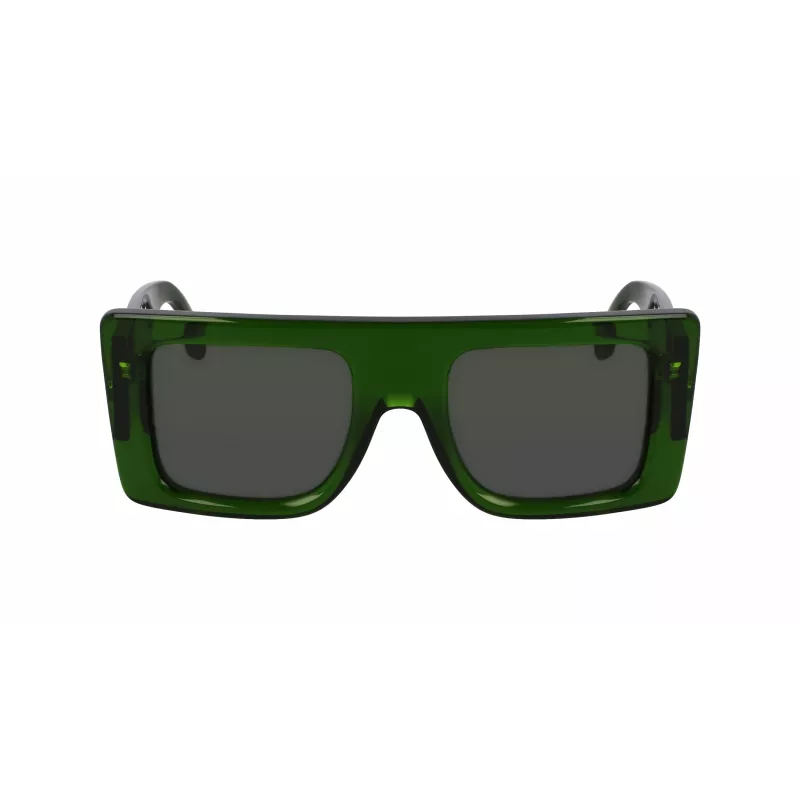 Victoria Beckham VB677S5122302 Moteriški akiniai nuo saulės - Juodas acetatinis rėmelis, pilki polikarbonatiniai lęšiai - 51/22/145 mm