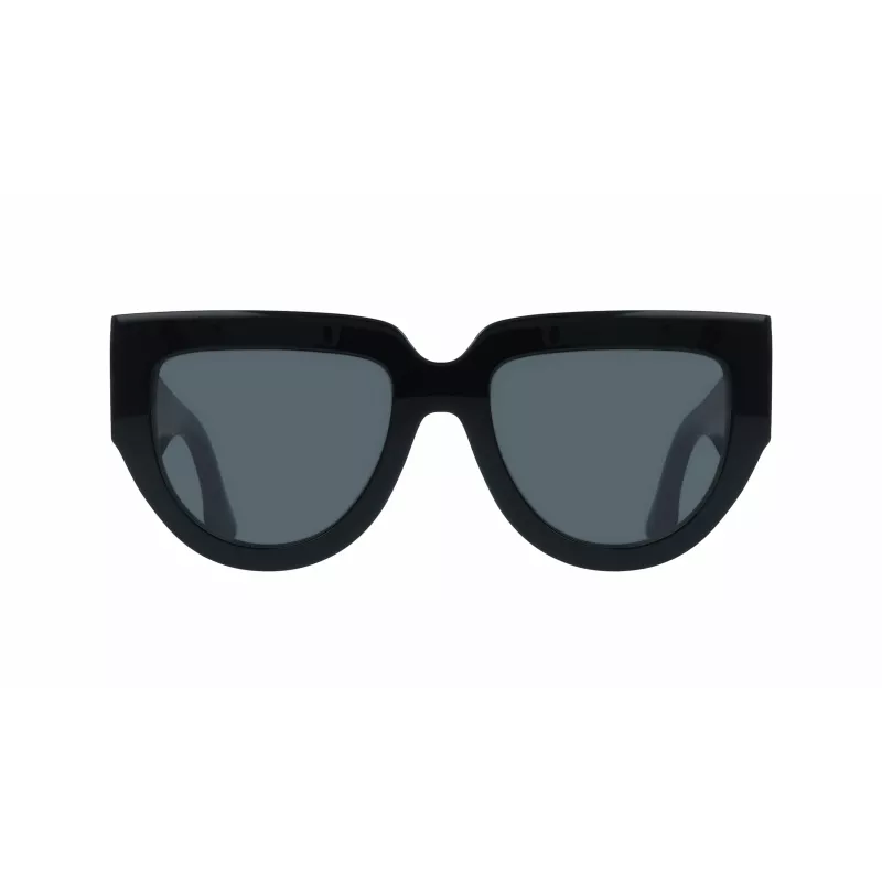 Victoria Beckham VB679S 53mm kvadratiniai moteriški akiniai nuo saulės, juodas rėmelis, pilki UV400 lęšiai