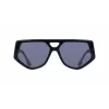 Victoria Beckham VB681S5815001 Moteriški kvadratiniai akiniai nuo saulės, juodas acetatinis rėmelis, pilki lęšiai, 58 mm
