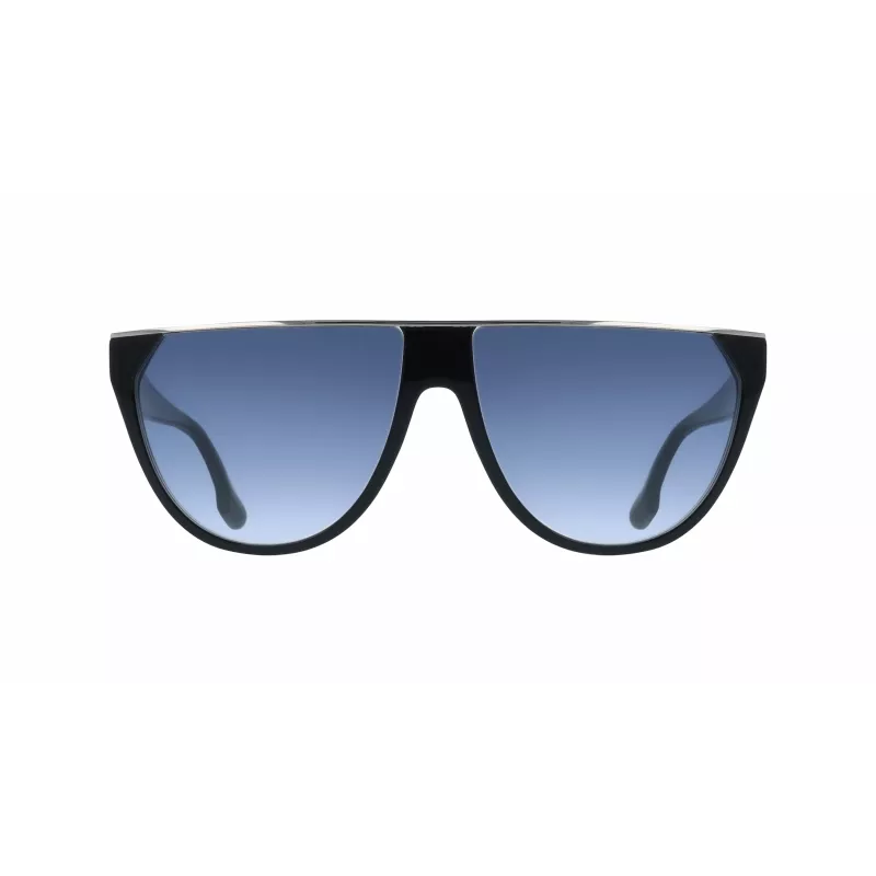 Victoria Beckham VB682S Akiniai Moterims Juodas Acetatas Pilki Lęšiai 61mm