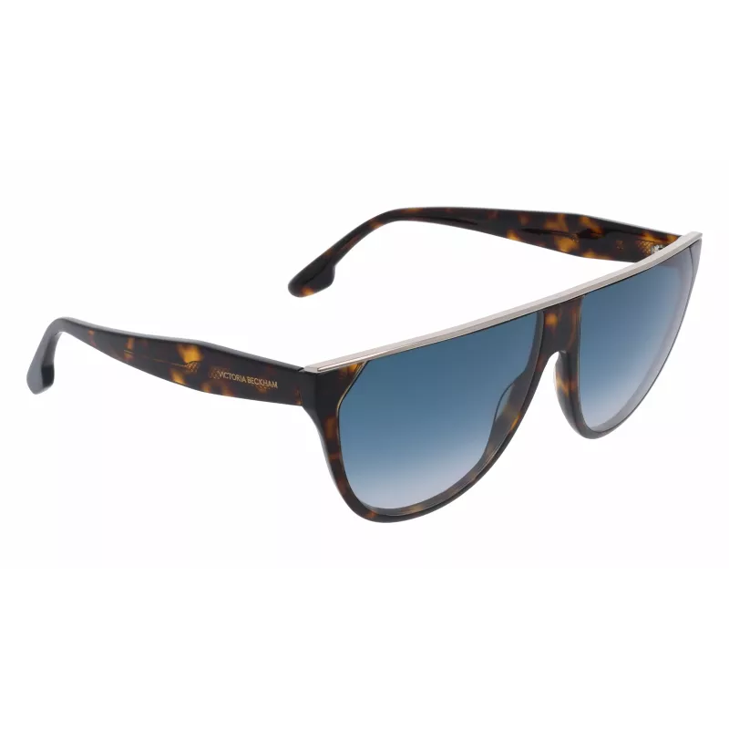 Victoria Beckham VB682S6113234 Moteriški dideli kvadratiniai akiniai nuo saulės Havana Brown Gradient