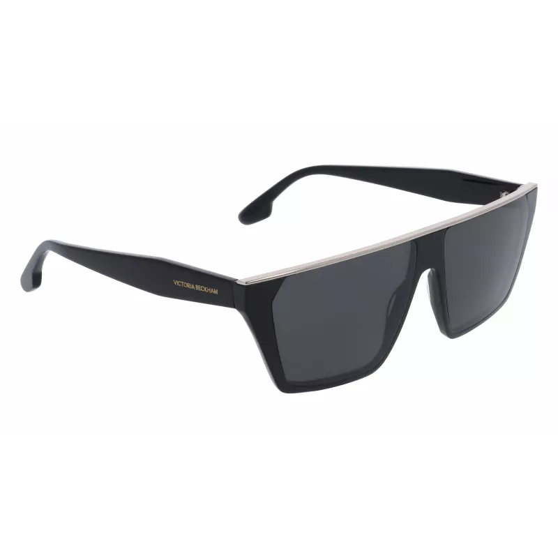 Victoria Beckham VB683S5812001 Moteriški akiniai nuo saulės - juodas acetatinis rėmelis, pilki lęšiai, 58 mm