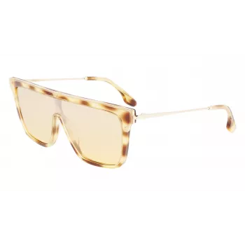 Victoria Beckham moteriški katės akies akiniai nuo saulės VB650S5319222 Havana acetatas rudi gradientiniai lęšiai 53mm
