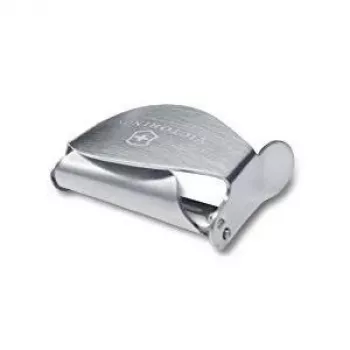 Victorinox 7.6074 dantyta besisukanti skustuvė su akutėms šalinti, juoda