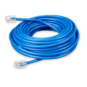 Victron Energy RJ45 UTP kabelis 15m – Cat6 Gigabit Ethernet pataisos kabelis, Pilkas