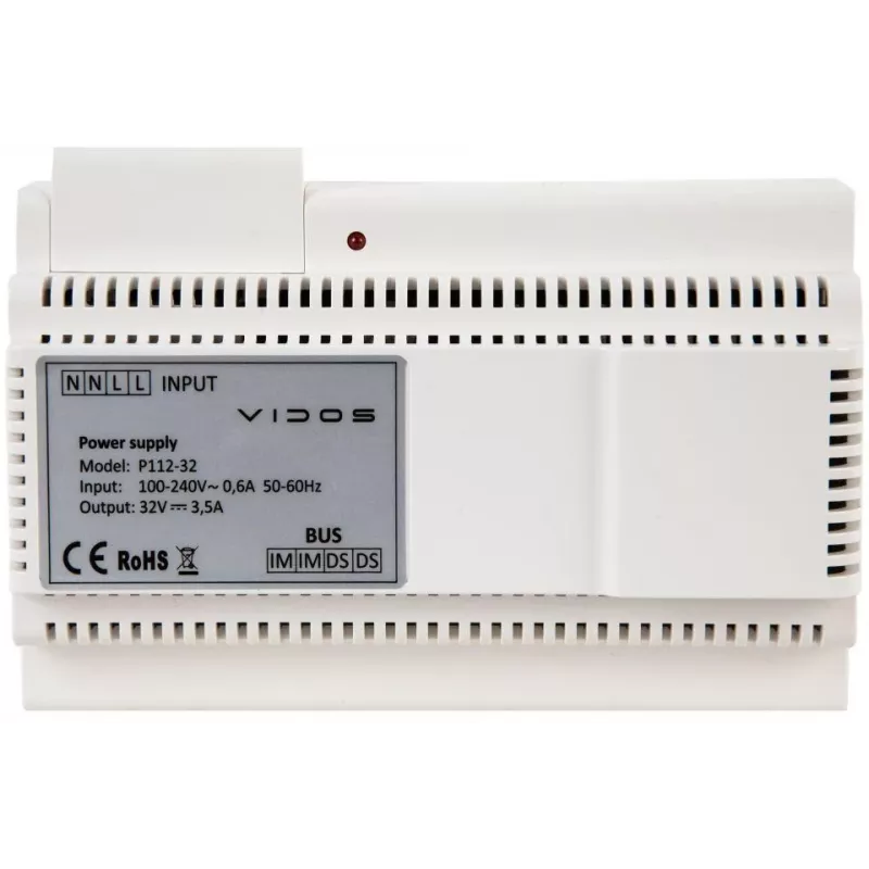 VIDOS 2IP P112-32 Maitinimo blokas 24V 2A DIN bėgelis