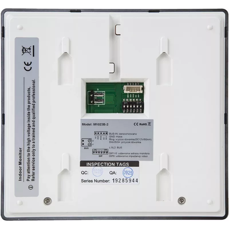 VIDOS DUO M1023B-2 7 colių TFT LCD vaizdo durų telefono monitorius, juodas