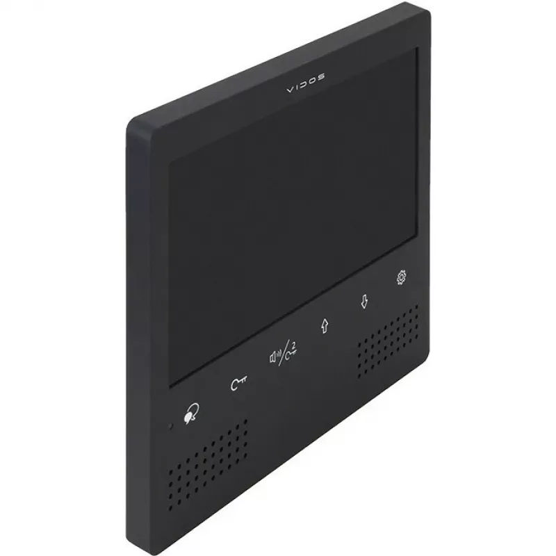 VIDOS DUO M1023B-2 7 colių TFT LCD vaizdo durų telefono monitorius, juodas
