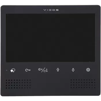 VIDOS DUO M1023B-2 7 colių TFT LCD vaizdo durų telefono monitorius, juodas