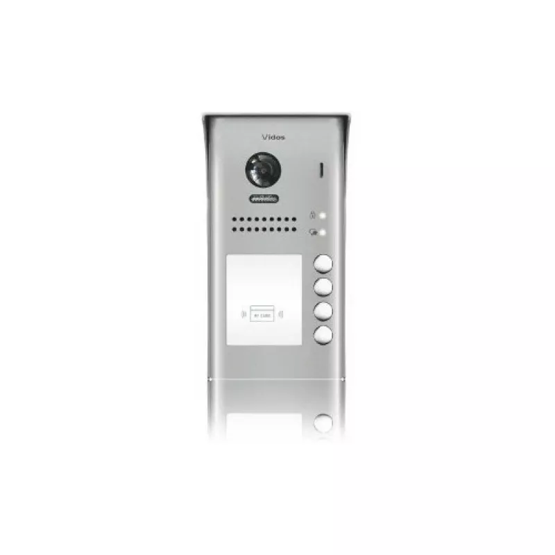 VIDOS Duo S1104A keturių butų vartų stotelė, nerūdijantis plienas, paviršinis montavimas, 2 laidų, IP65