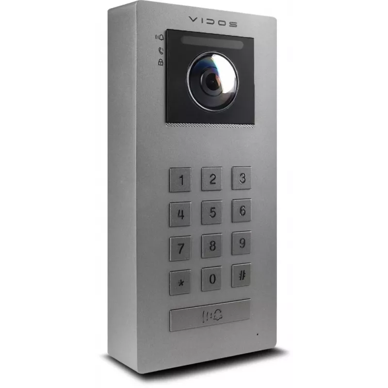 VIDOS IPX S100 lauko skydelis IP vaizdo durų stotelė 2MP 1080p PoE Wi-Fi juoda