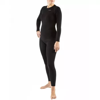 Viking Ritra Bamboo moteriškas termoaktyvus apatinis trikotažo komplektas juodos spalvos XL