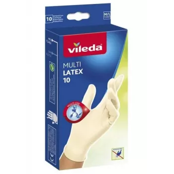Vileda Natural Latex pirštinės, dydis M/L, 10 porų