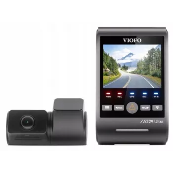 VIOFO A229 ULTRA 2CH-G GPS dviejų kanalų vaizdo registratorius 4K priekyje ir 2K gale