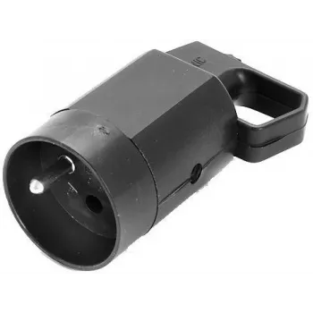 VIPLAST 315-05 paviršinio montavimo kištukinis lizdas su įžeminimu, 2P+Z, 16A, 250V, IP20, juodas