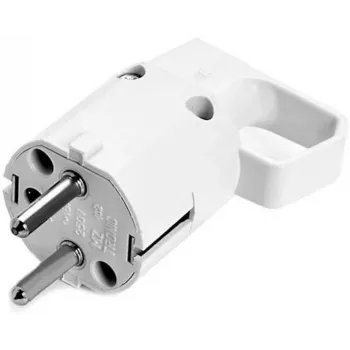 VIPLAST 325-01 Uni-Schuko kištukas su rankena, 16A 250V, IP20, baltas
