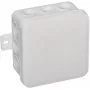 VIPLAST V5 Klik paviršinė tuščia jungiamoji dėžutė, 12 kabelių įvadų, IP54, balta, 75x75x41 mm, 035-01