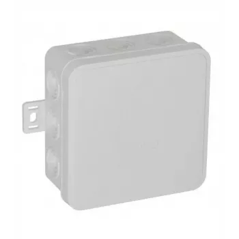 VIPLAST V6 Click paviršiaus montavimo jungčių dėžutė, 12 kabelių įvadų, tuščia, balta, IP54, 85x85x41mm, 036-01