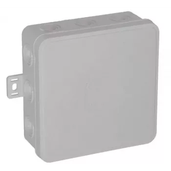 VIPLAST V7 Klik paviršinė tuščia jungiamoji dėžutė, 12 kabelių įvadų, balta, IP54, 100x100x41mm