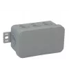 VIPLAST V8 Klik paviršinio montavimo tuščia jungiamoji dėžutė, 8 kabelių įvadai, pilka, IP54, 80x45x41mm, 038-03