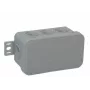 VIPLAST V8 Klik paviršinio montavimo tuščia jungiamoji dėžutė, 8 kabelių įvadai, pilka, IP54, 80x45x41mm, 038-03