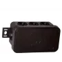 VIPLAST V8 paviršinio montavimo jungčių dėžutė, 8 įvadai, IP54, juoda, 80x45x41mm