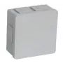 VIPLAST VP-02 paviršiaus montavimo dėžutė, 6 kabelių įvadai, IP55, pilka, 86x86x40mm