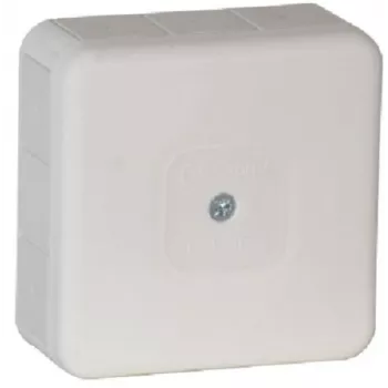 VIPLAST VP-31 Paviršinio montavimo tuščia jungiamoji dėžutė, 12 kabelių įvadų, IP55, balta, 85x85x37 mm