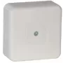VIPLAST VP-31 Paviršinio montavimo tuščia jungiamoji dėžutė, 12 kabelių įvadų, IP55, balta, 85x85x37 mm