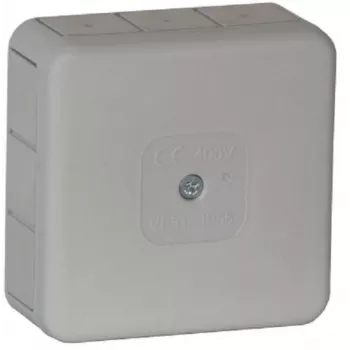 VIPLAST VP-31 paviršinio montavimo jungčių dėžutė, 12 įvadų, pilka, IP55, 85x85x37mm