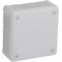 VIPLAST VP-41 Paviršinio montavimo jungčių dėžutė, tuščia, 12 kabelių įvadų, balta, IP55, 98x98x42 mm