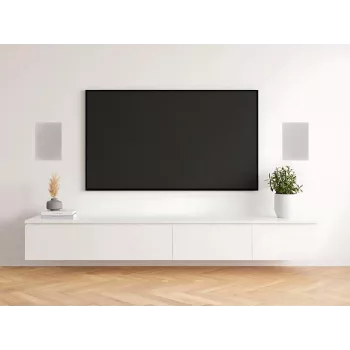 Vivolink į sieną montuojamų garsiakalbių pora 60W 2-jų juostų 6,5 inch žemų dažnių garsiakalbis šilko kupolo aukštų dažnių garsiakalbis balta (VLSPIW60W)
