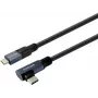 Vivolink PROUSBCMM10A USB-C į USB-C kampuotas kabelis 1m 10Gbps 100W 4K