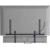 Vivolink TV-Mounted Flexible Universal Shelf VLMSBSHELF – Ant televizoriaus tvirtinama plieninė lentyna soundbarams ir medijos įrenginiams, 6 kg apkrova, be įrankių tvirtinamas spaustukas, juoda