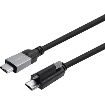 Vivolink USB-C Varžtinis į USB-C Kabelis 8m, Įmonėms Išbandytas, 10Gbps, PD 100W, 4K60 (PROUSBCMMS8)
